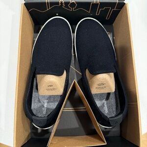 AllBirds Men Wool Loungers Size 13, Black Upper, Cream Sole